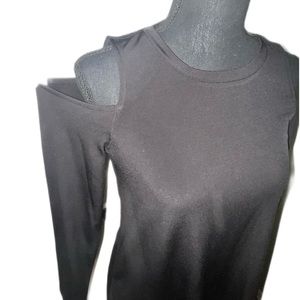 Michael Kors Black cold Soulder Top S